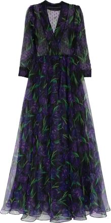 Miau by Clara Rotescu NYALA polka-dot floral dress - Black