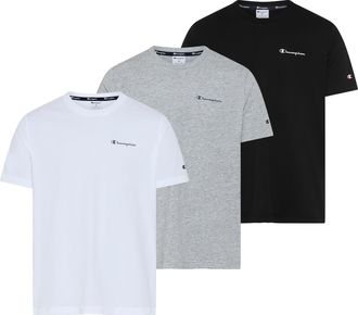 Champion T-Shirt CHAMPION, Herren, Gr. XXXL (56), nbk, wht, noxm, Obermaterial: 100% Baumwolle, normal, Rundhals, Shirts T-Shirt, sportlicher Stil, f&uuml;r Freizei