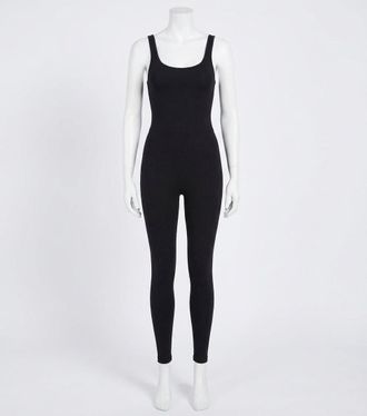 Z Supply Go For It Rib Jumpsuit In Black