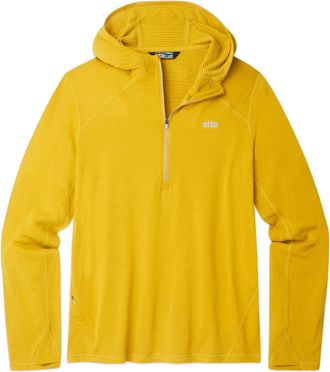 Stio | Mens Trax Power Grid Half Zip Hoodie, Size Extra Large in Sun Valley