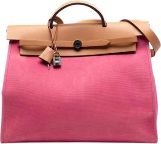 Herm&egrave;s Pre-owned Handbags, female, Pink, Size: ONE SIZE Pre-owned Herbag Zip