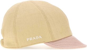 Prada Hat Canvas Baseball Cap - Beige
