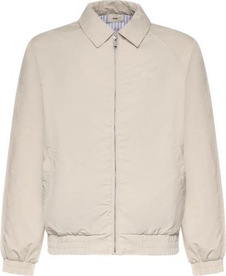 Autry Elastisch Bomberjack met Rits - Heren - Zomerjassen - Beige - L - Katoen - Jassen