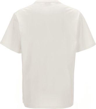 Alexander McQueen Logo-Print Cotton T-Shirt - Cream