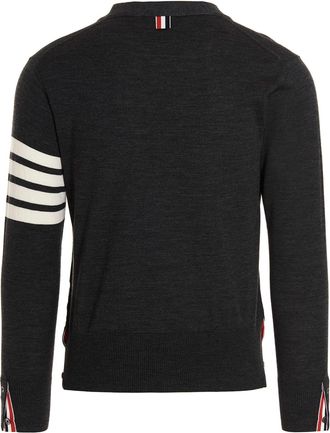 Thom Browne Merino Wool Cardigan - Black
