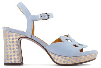 Chie Mihara Womens Kemada Sandals In Azul Suede