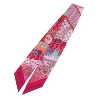 Bulgari Pre-owned Scarves, female, Multicolor, Size: ONE SIZE Pre-owned Vintage Scarf