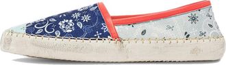 Philippe Model Mens Paisley Espadrille Sneaker Multicolor Leather