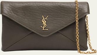 Saint Laurent Small Grain Leather Pouch Shoulder Bag