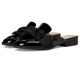 Bandolino Leilani Wide Womens Dress Flat Shoes Black Patent 002 : 8.5 W, Synthetic