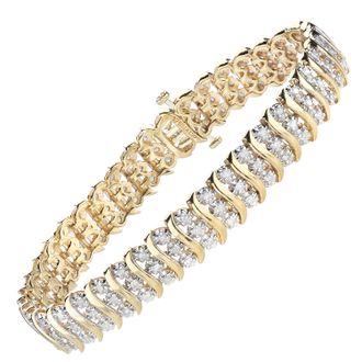 Diamant L'éternel Womens 9ct Yellow Gold Bracelets With 1.5ct Diamond - One Size