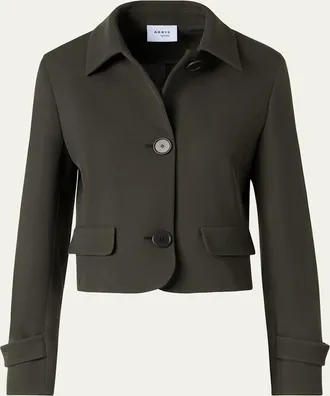 Akris Button-Down Wool Jacket