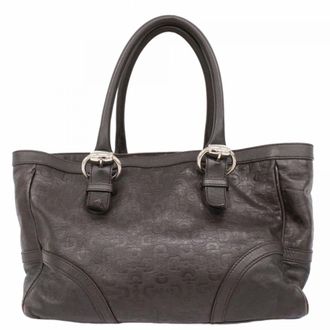 Gucci Brown Leather Tote Bag (Pre-Owned)