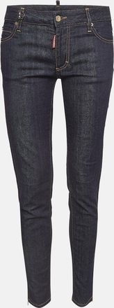 Dsquared2 Navy Blue Denim D Embellished Jeans M Waist