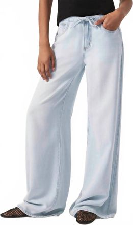 Splendid Womens Lounge Denim Pant In Bleached Indigo