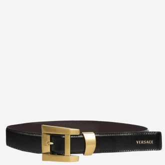 Versace Lederg&uuml;rtel mit Logo