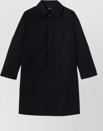 A.P.C. water-repellent wool midi coat