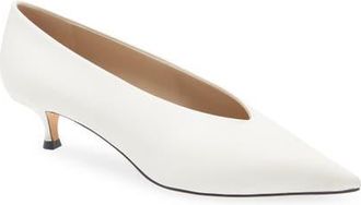 Le Monde Beryl Babouche Kitten Heel Pointed Toe Pump in Ivory at Nordstrom, Size 41.5