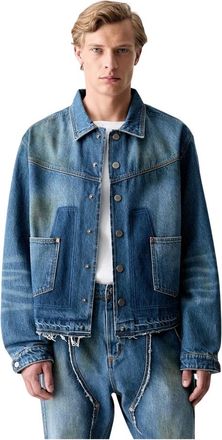 Andersson Bell Jassen, Heren, Blauw, L, Denim, Rodeo Motorfiets Denim Jas