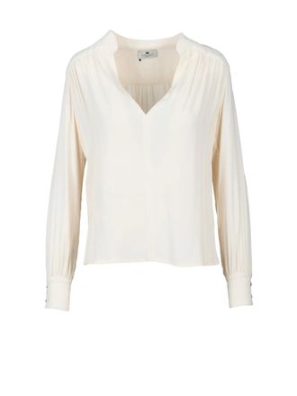 Elisabetta Franchi Butter Viscose Crepe Blouse