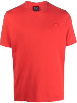 Paul & Shark T-shirt con applicazione - Rosso