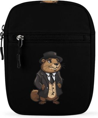 Generic Anime Groundhog Cute Crossbody Bag Adjustable Satchel Cute Shoulder Bag Lightweight Sling Bags
