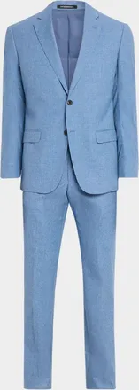 Emporio Armani Men & apos;s Wool, Cotton and Silk Sharkskin Two-Piece Suit