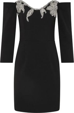 Rebecca Vallance Ellerie verfraaide mini-jurk - Zwart