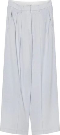 Forte_Forte Pantaloni a gamba ampia con pieghe - Grigio