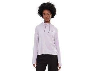 Columbia Sun Trektm Hoodie II Womens Sweatshirt Lavender Pearl : 2XL, Cotton/Elastane/Lycra