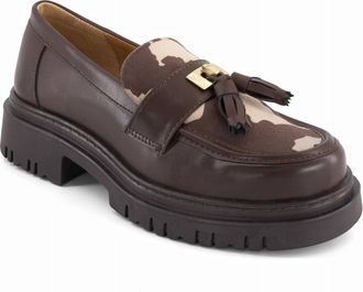 Andrea Womens Penny Loafers In Brown