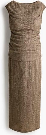 H&M Mama 2-piece Textured Jersey Set in Khaki Green at Nordstrom, Size Xx-Large