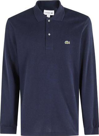 Lacoste Klassiek Passende L.12.12 Poloshirt met Lange Mouwen - Heren - Polos - Blauw - M - Katoen - Tops