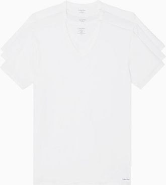 Calvin Klein Mens Cotton Stretch 3-Pack V-Neck T-Shirt - Multi - XL