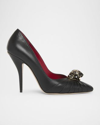 Valentino Garavani Pas de Chat Leather Pumps
