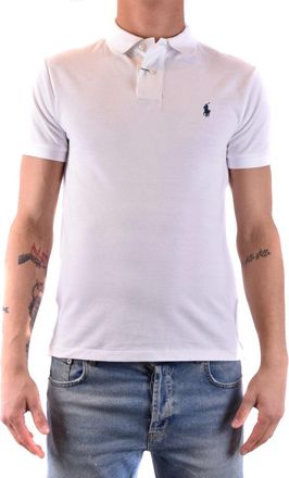 Polo Ralph Lauren Fitted White Polo Shirt With Embroidered Logo