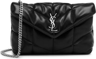 Saint Laurent Loulou Mini Leather Shoulder bag - Black - One Size