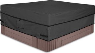 OEM Cubierta Para Spa, 210d, Resistente Al Agua, Para Jard&iacute;n, Jacuzzi, Protecci&oacute;n Uv Y Resistente Al Viento, Para Exteriores, Impermeable, Color Negro (20