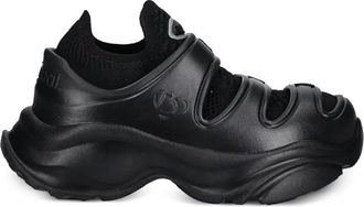 Desigual Sneakers in maglia con strappo - Nero