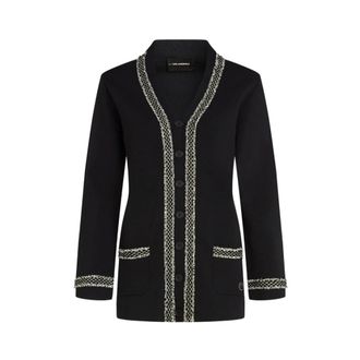 Karl Lagerfeld Dames, Truien, Zwart, Maat: L