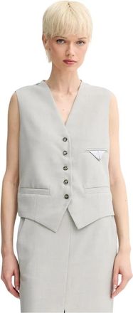 Day Birger Et Mikkelsen Gilbert Vest - Dames - Gillet - Grijs - XS - Wol - Kostuums