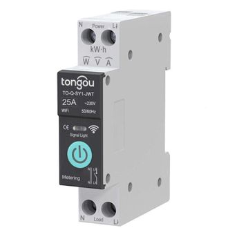 OEM Interrupteur Wifi - Disjoncteur Din 1p+n 25 A 230 V - Maison Intelligente - Programmable - 1 Piece
