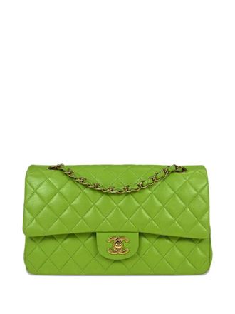 Chanel 2002-2003 Double Flap shoulder bag - women - Lambskin - One Size - Green
