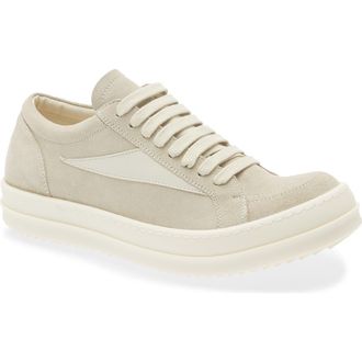 Rick Owens Vintage Sneaker in Pearl/Dirty Milk/Milk at Nordstrom, Size 10Us