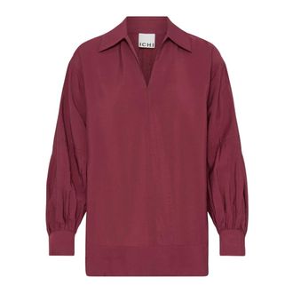 Ichi Ichi - Blouse - Dames - Blouses & Shirts - Rood - Maat: XS