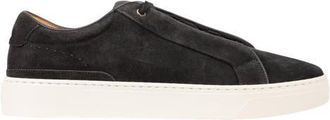 BOSS Gary Suede Sneaker in Dark Grey at Nordstrom, Size 12Us