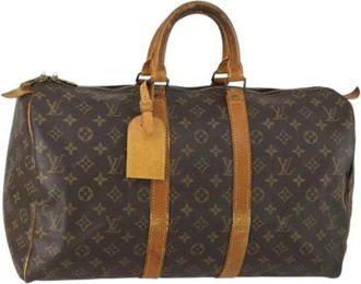 Louis Vuitton Pre-owned Weekend Bags, female, Brown, Size: ONE SIZE Pre-owned Weekend Bag