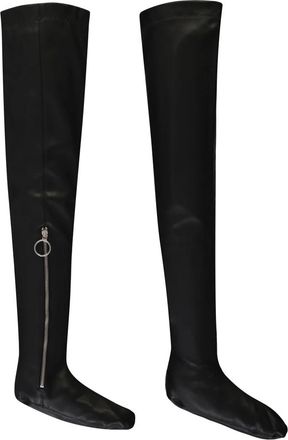 Cedric Charlier Calze sopra il ginocchio con zip - - Underwear - Donna - Nero - S