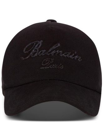 Balmain Baseball Hat With Embroidery