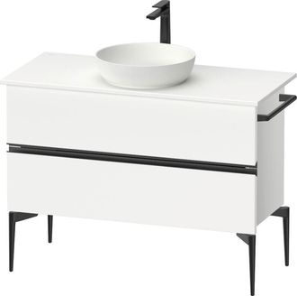 Duravit Duravit - Sivida Consola Mueble Bajo Lavabo, 2 Cajones, Tirador